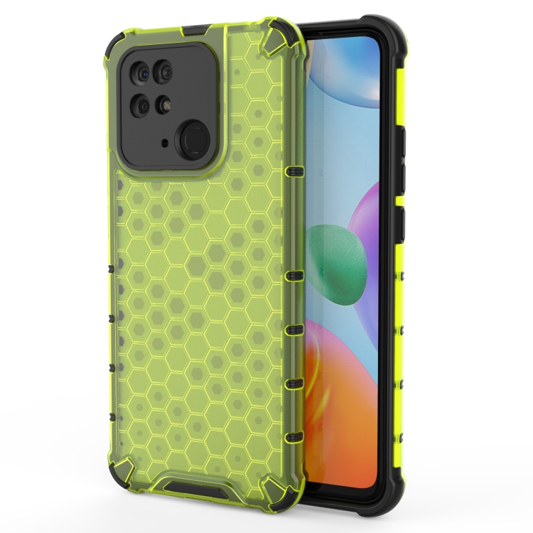 

For Xiaomi Redmi 10C 4G Shockproof Honeycomb PC + TPU Case(Green)
