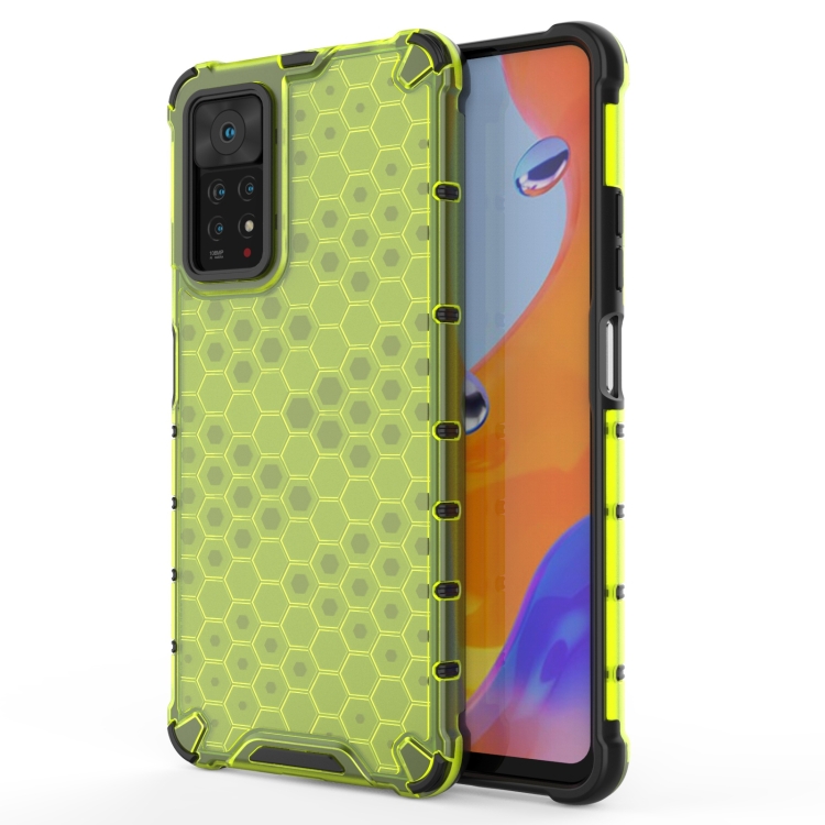 

For Xiaomi Redmi Note 11 Pro (Global) Shockproof Honeycomb PC + TPU Case(Green)