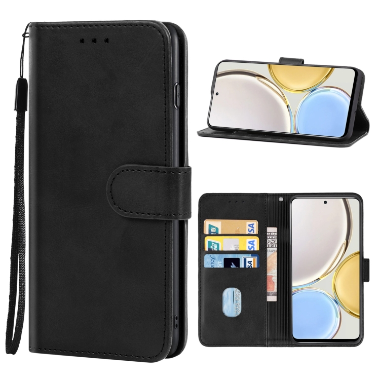 

Leather Phone Case For Honor X9(Black)