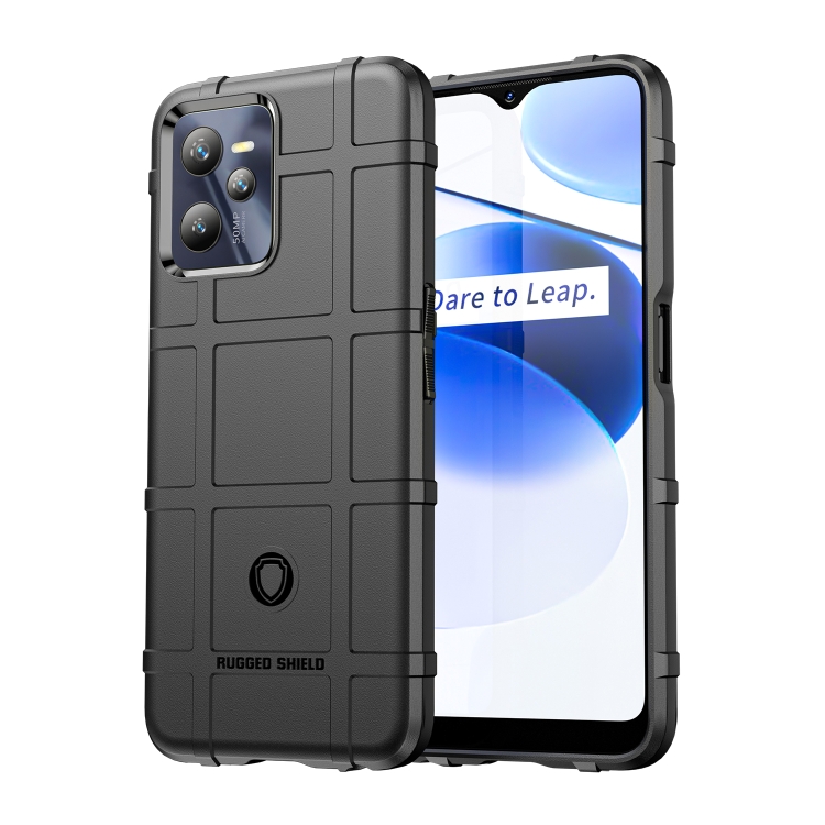 

For OPPO Realme C35 Full Coverage Shockproof TPU Case(Black)