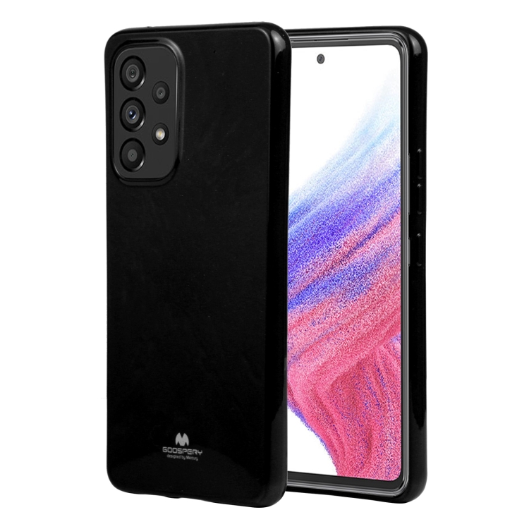 

For Samsung Galaxy A53 5G GOOSPERY PEARL JELLY Shockproof TPU Phone Case(Black)