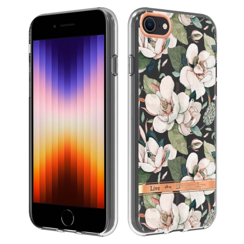 

Flowers and Plants Series IMD TPU Phone Case For iPhone SE 2022 / SE 2020 / 8 / 7(Green Gardenia)