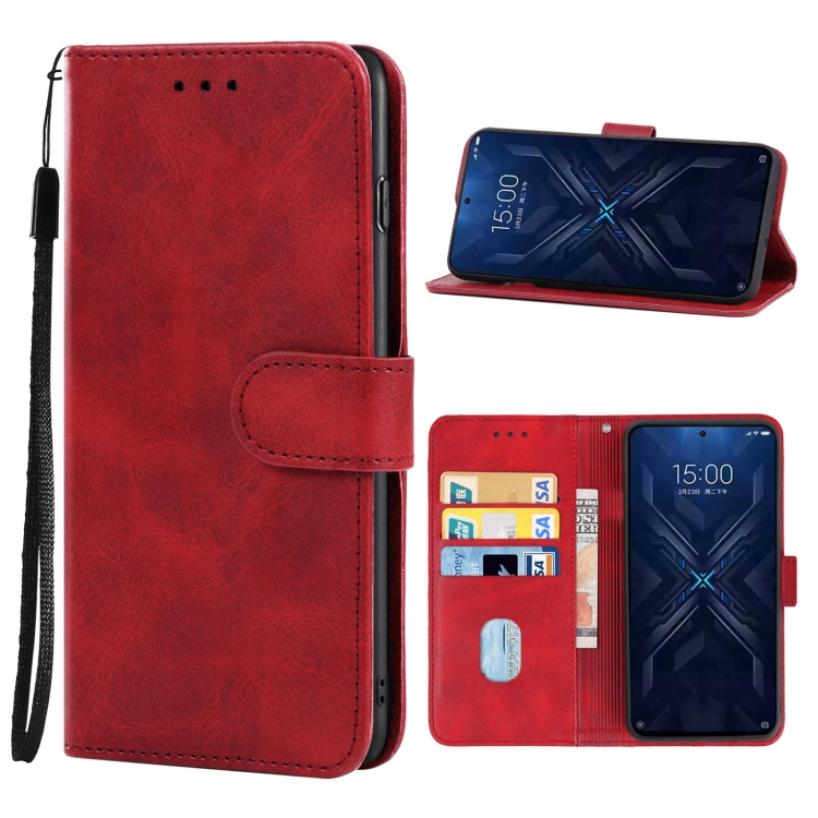 

Leather Phone Case For Xiaomi Black Shark 5(Red)