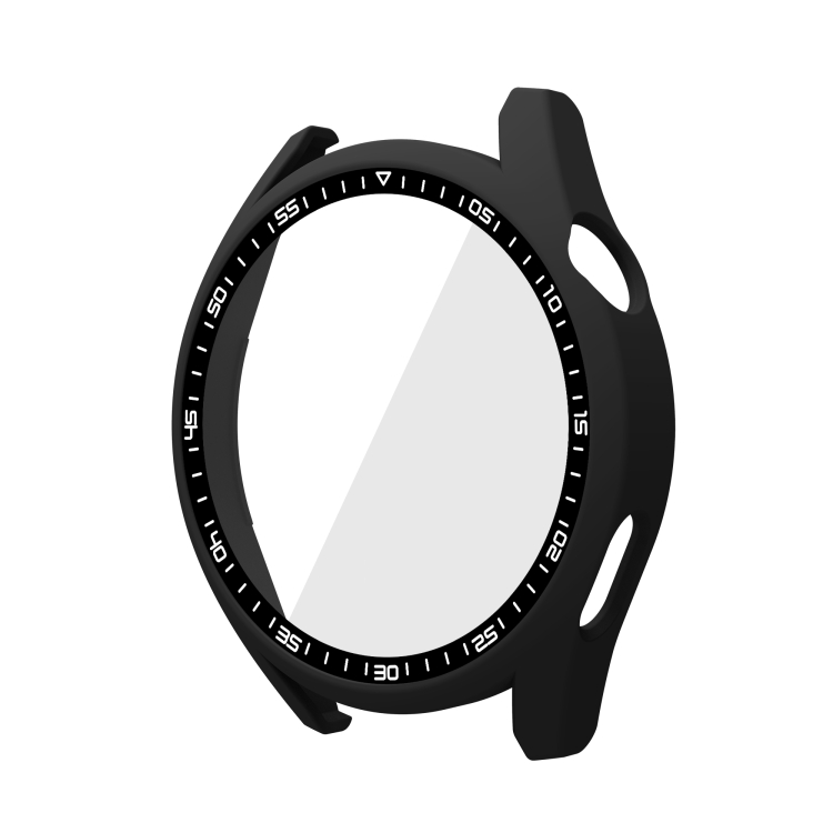 

For Huawei Watch GT 3 46mm PC + Tempered Glass Watch Protective Case(Black)