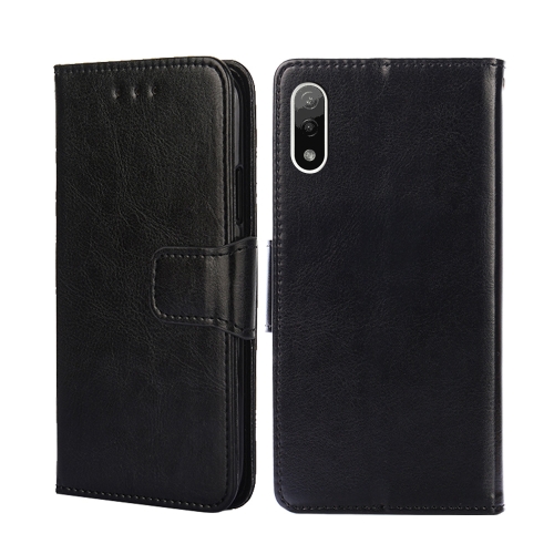 

For Sony Xperia ACE II Crystal Texture Leather Phone Case(Black)