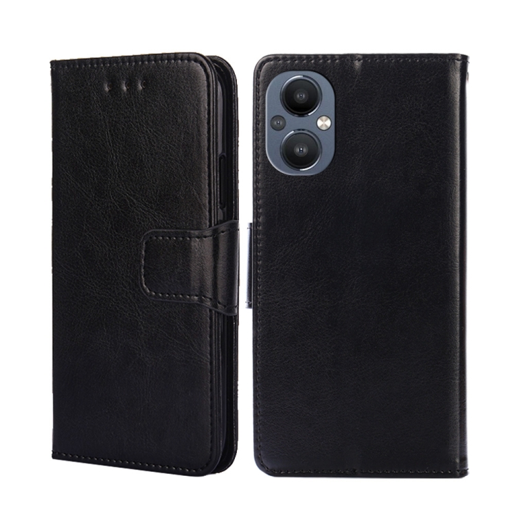 

For OnePlus Nord N20 5G Crystal Texture Leather Phone Case(Black)
