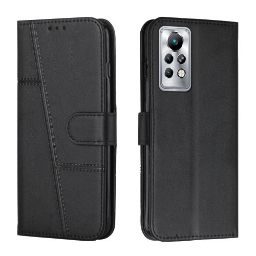 

For Infinix Note 11 Pro / 11S Stitching Calf Texture Buckle Leather Phone Case(Black)