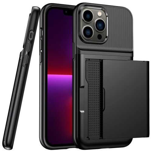 

Push Card Armor Phone Case For iPhone 11 Pro Max(Black)