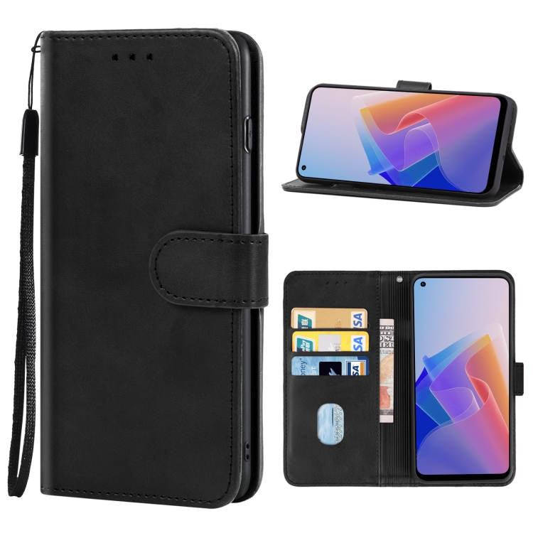 

Leather Phone Case For OPPO Reno7 Lite(Black)
