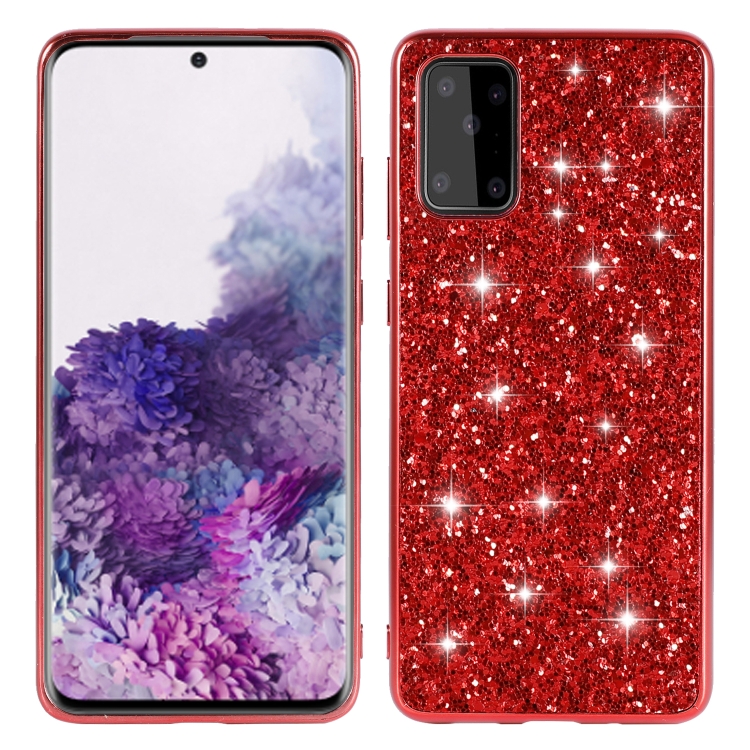 

For Samsung Galaxy A53 5G Glitter Powder Shockproof TPU Phone Case(Red)