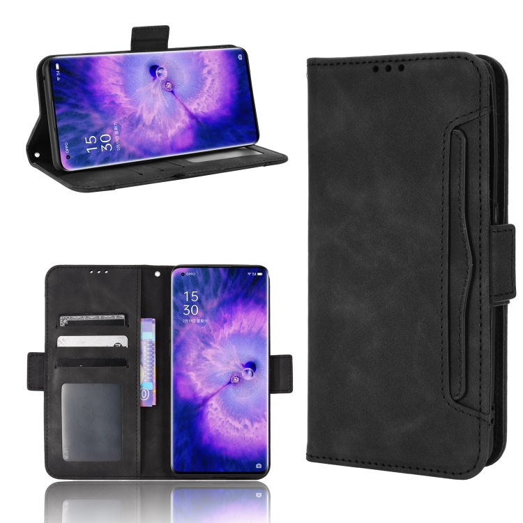 

For OPPO Find X5 Skin Feel Calf Pattern Leather Phone Case(Black)