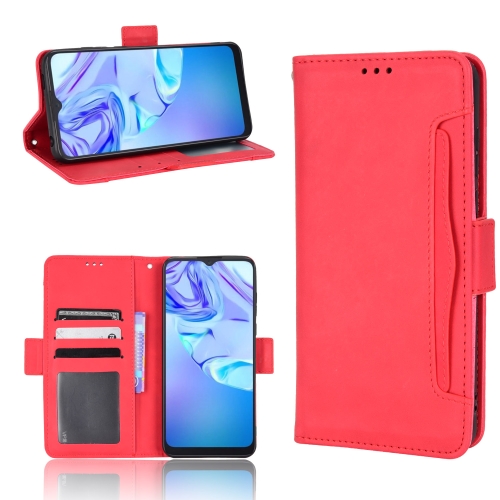 

For TCL 30 SE / 30 E / 306 / Sharp Aquos V6 Skin Feel Calf Pattern Leather Phone Case(Red)