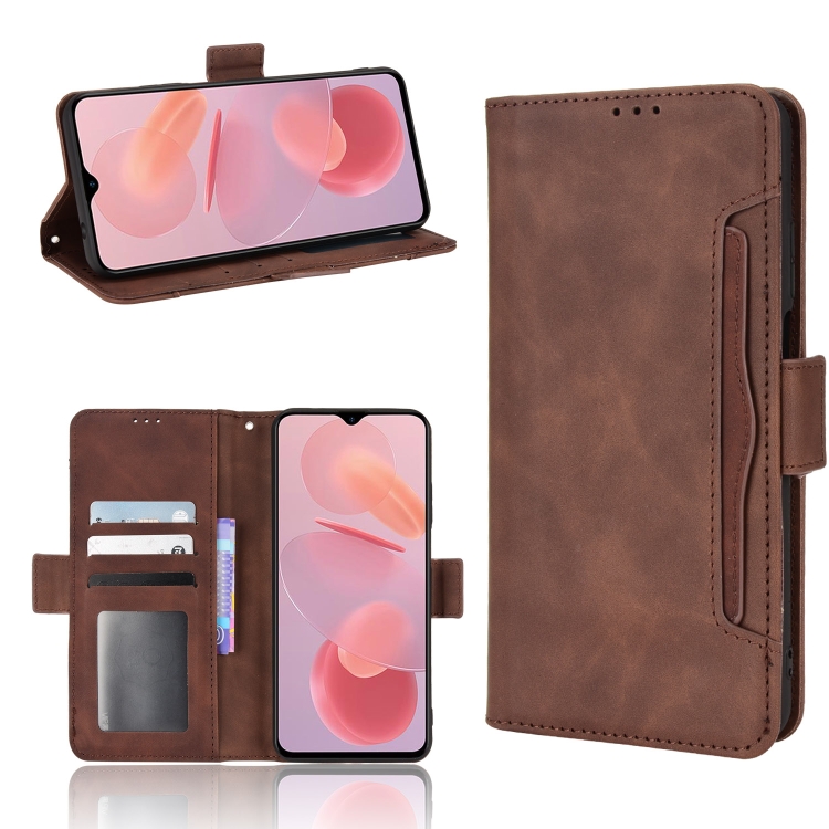 

For Ulefone Note 12P Skin Feel Calf Pattern Leather Phone Case(Brown)