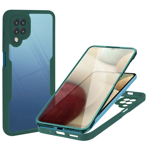 

For Samsung Galaxy A12 Acrylic + TPU 360 Degrees Full Coverage Shockproof Phone Case(Green)