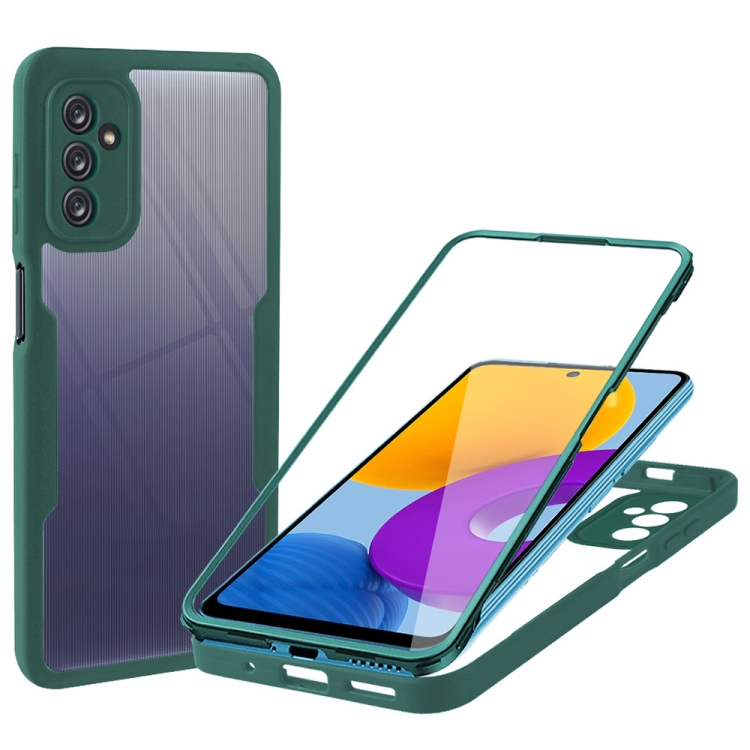

For Samsung Galaxy M52 5G Acrylic + TPU 360 Degrees Full Coverage Shockproof Phone Case(Green)