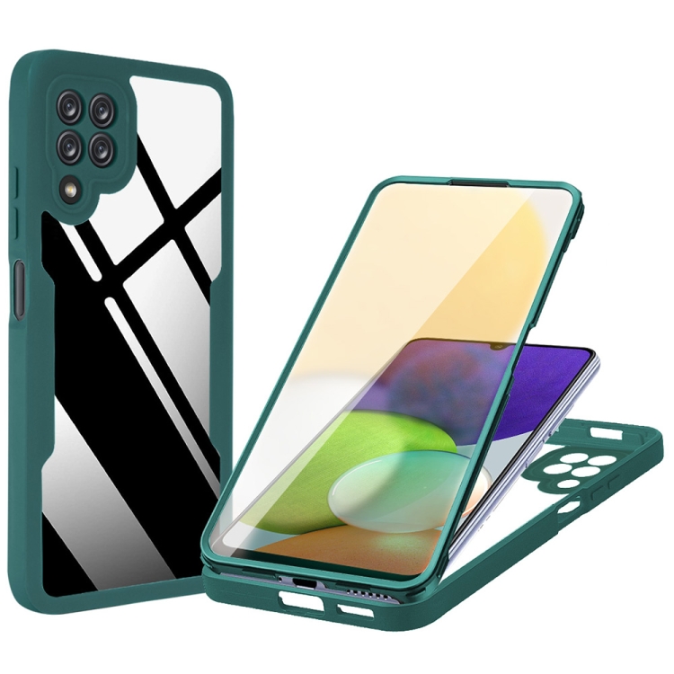 

For Samsung Galaxy A22 4G Acrylic + TPU 360 Degrees Full Coverage Shockproof Phone Case(Green)