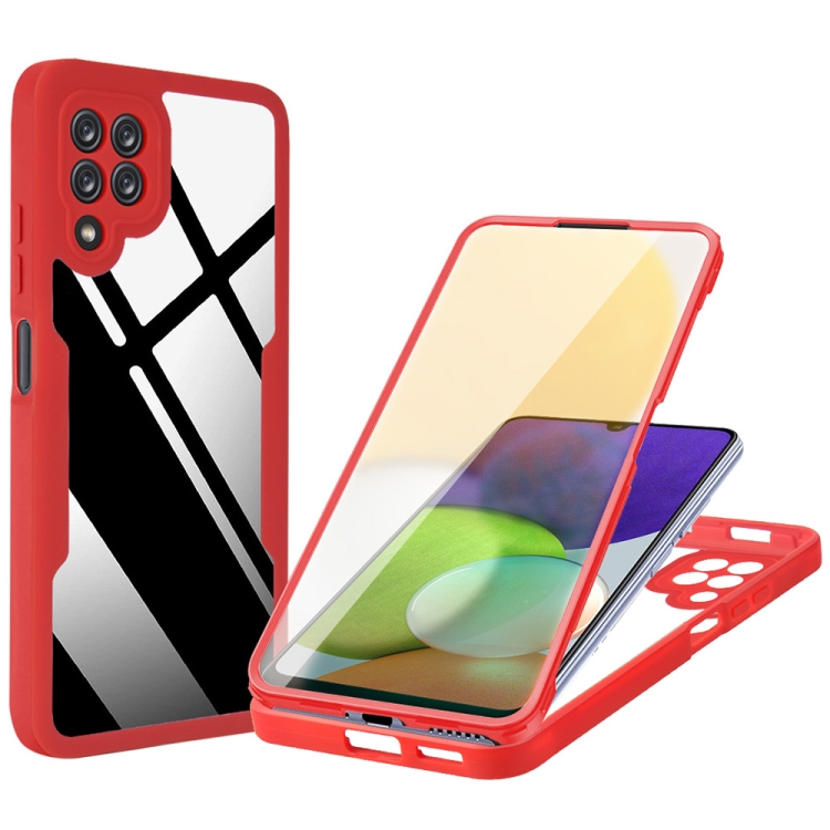 

For Samsung Galaxy A22 4G Acrylic + TPU 360 Degrees Full Coverage Shockproof Phone Case(Red)