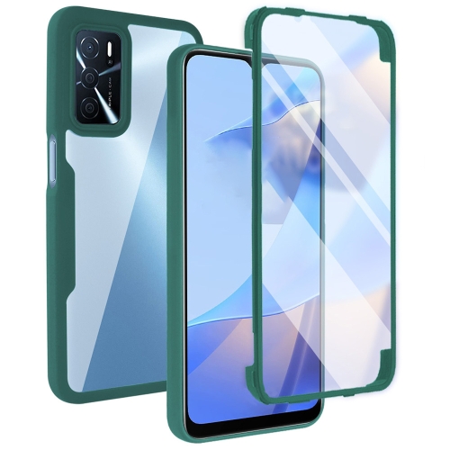 

For OPPO A16 / A55 5G Acrylic + TPU 360 Degrees Full Coverage Shockproof Phone Case(Green)