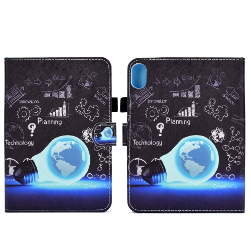 

For Lenovo Legion Y700 Colored Drawing Smart Leather Tablet Case(Lamp Bulb)