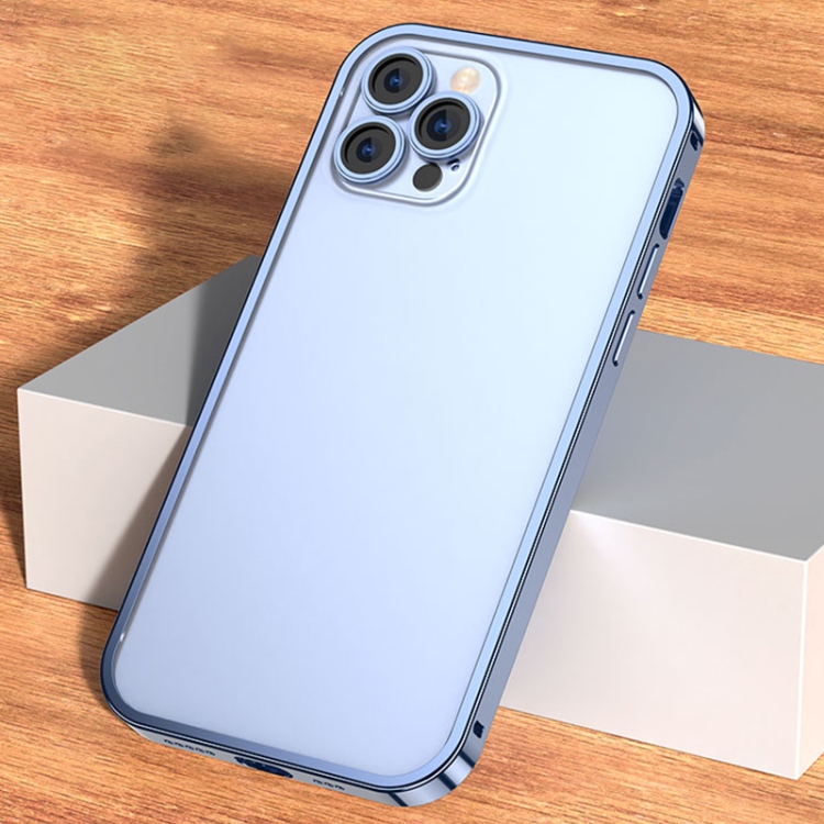 

Lens Protector Lock Buckle Case For iPhone 13 Pro Max(Sierra Blue)