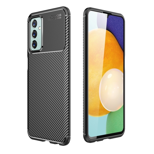 

For Samsung Galaxy M23 / F23 Carbon Fiber Texture Shockproof TPU Phone Case(Black)