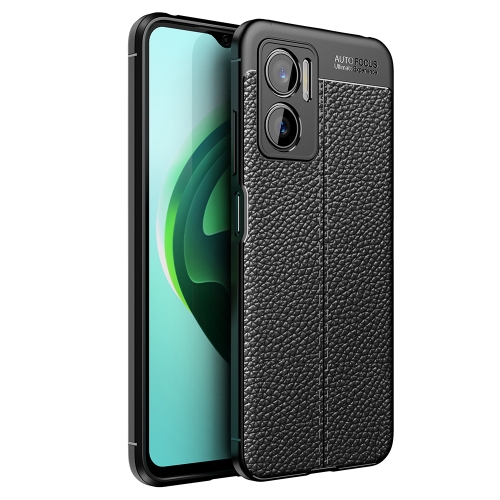 

For Xiaomi Redmi Note 11E 5G Litchi Texture TPU Shockproof Phone Case(Black)