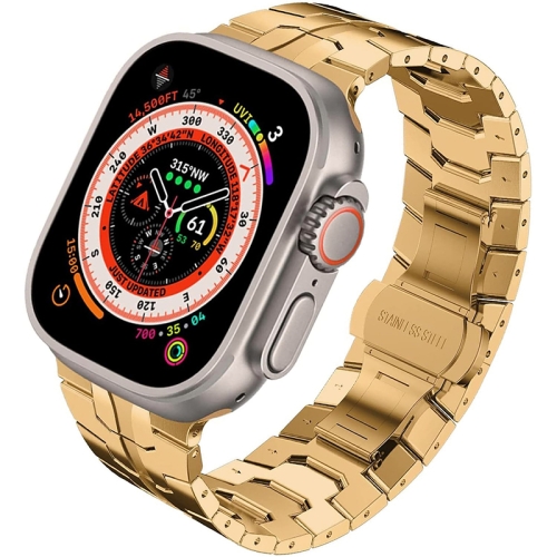 

Steel Watch Band For Apple Watch Ultra 49mm&Watch Ultra 2 49mm / Series 9&8&7 45mm / SE 3&SE 2&6&SE&5&4 44mm / 3&2&1 42mm(Rose Gold)