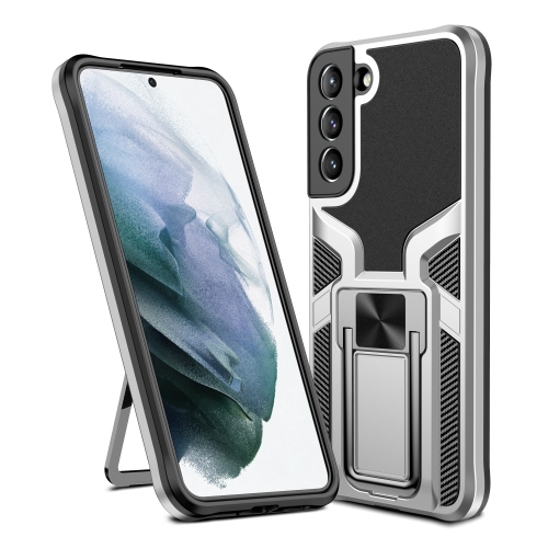 

For Samsung Galaxy S22 5G Armor 2 in 1 PC + TPU Magnetic Phone Case(Silver)