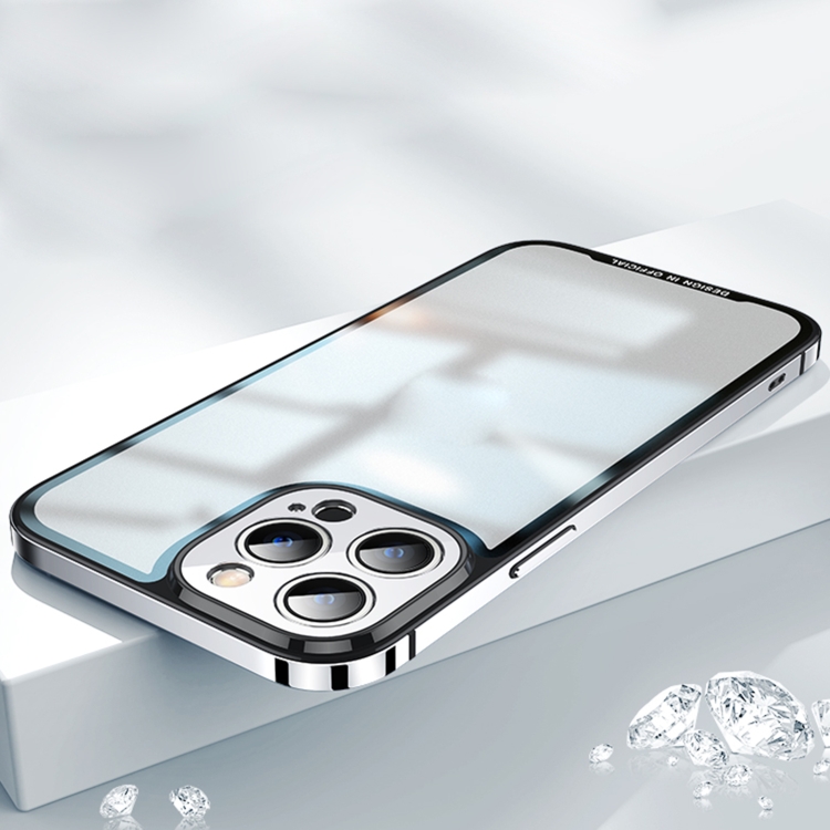 

AG Frosted Glass Phone Case For iPhone 12 Pro Max(Silver)