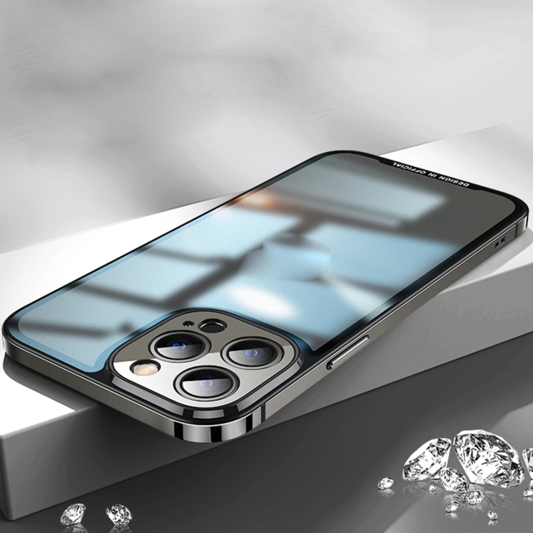 

AG Frosted Glass Phone Case For iPhone 12 Pro(Black)