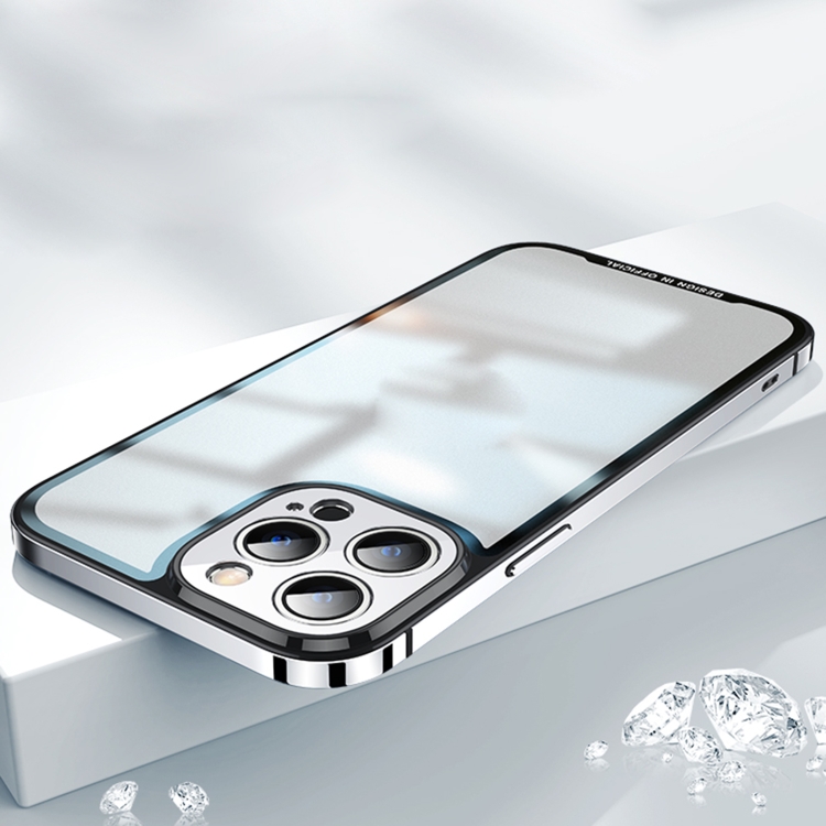 

AG Frosted Glass Phone Case For iPhone 12 Pro(Silver)