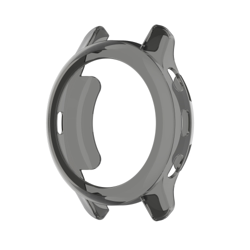 

For Garmin Venu 2 Plus Half-pack TPU Electroplating Watch Case(Transparent Black)