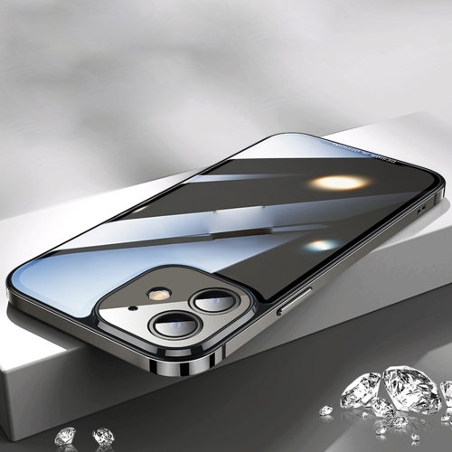 

AG HD Glass Phone Case For iPhone 12(Black)