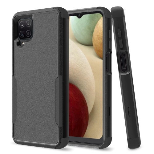 

For Samsung Galaxy A12 TPU + PC Shockproof Phone Case(Black)