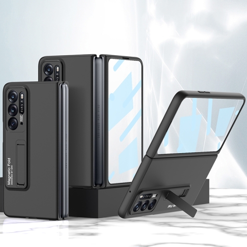 

For OPPO Find N GKK Integrated Ultra-thin Full Coverage Phone Flip Case(Black)
