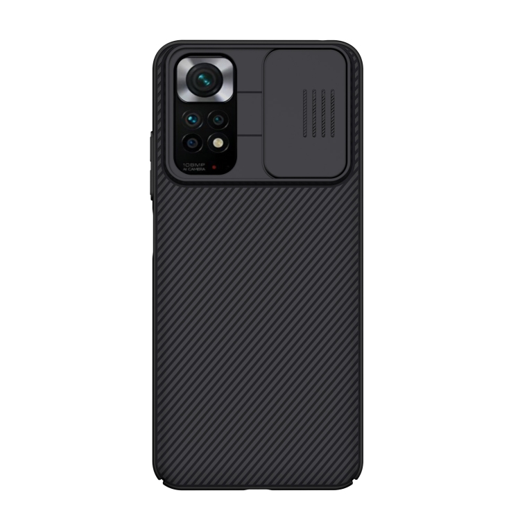 

For Xiaomi Redmi Note 11S NILLKIN Black Mirror Series Camshield PC Phone Case(Black)