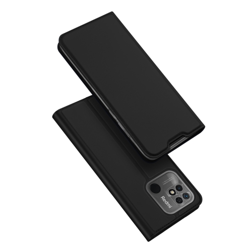 For Xiaomi Redmi 10C DUX DUCIS Skin Pro Series Horizontal Flip Leather Phone Case(Black)