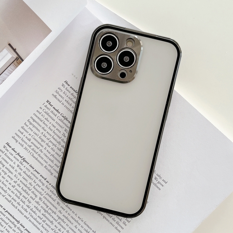 

Aluminum Alloy Buckle Installation Double-sided Glass Phone Case For iPhone 13 Pro(Graphite Color)
