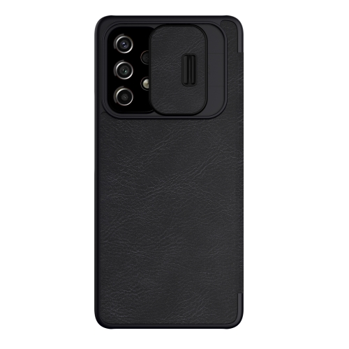 

For Samsung Galaxy A53 5G NILLKIN QIN Series Pro Sliding Camera Cover Design Leather Phone Case(Black)