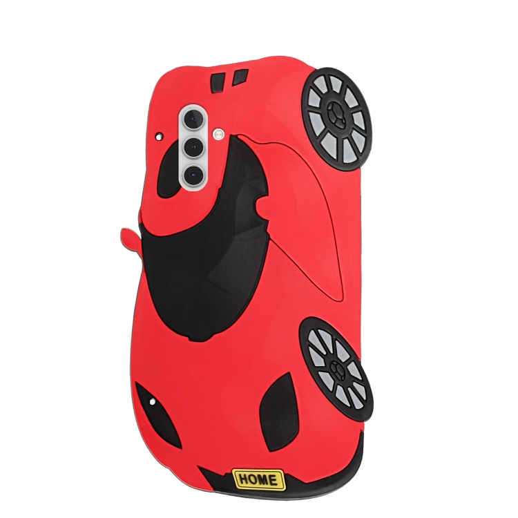 

For Samsung Galaxy A13 5G Crossbody Cartoon Silicone Phone Case(Racing Car)