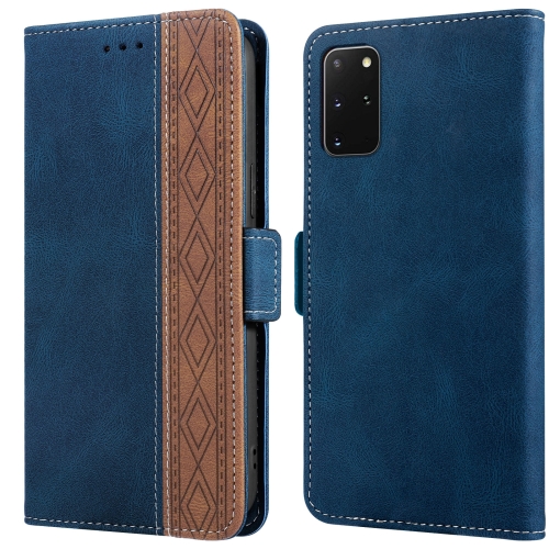 

For Samsung Galaxy S20+ Stitching Side-Magnetic RFID Leather Phone Case(Royal Blue)