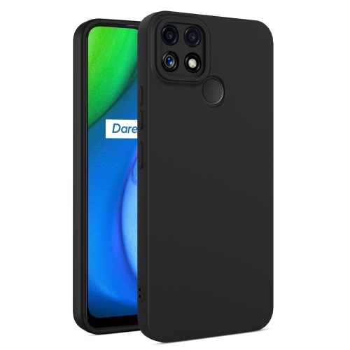 

For OPPO Realme C12 / C25 Eagle Eye Lens Oily Feel TPU + PC Phone Case(Black)