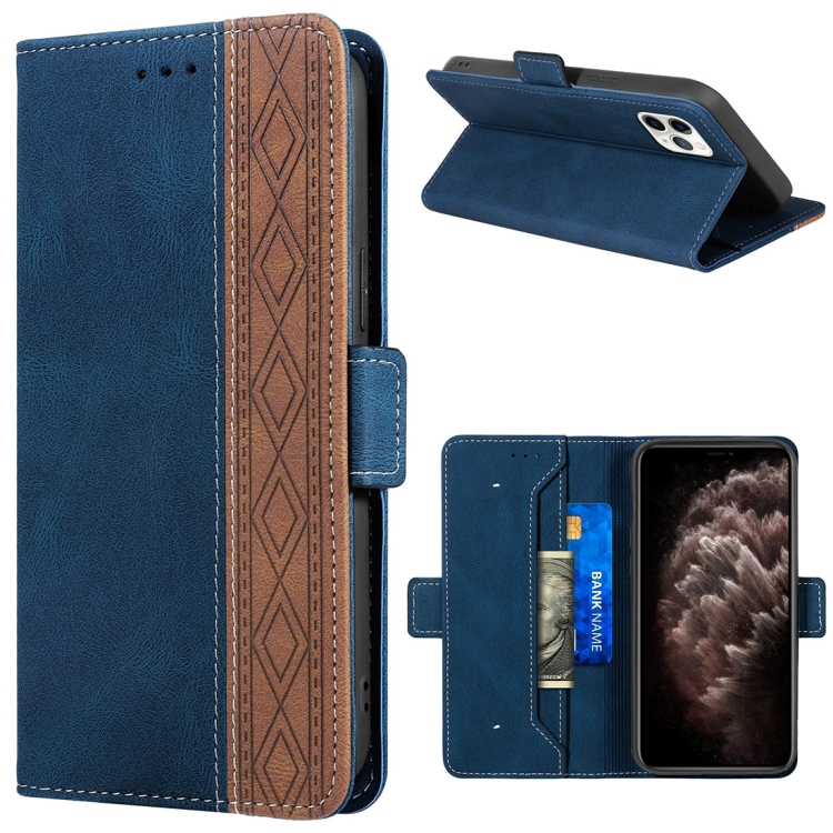 

Stitching Magnetic RFID Leather Case For iPhone 11 Pro Max(Royal Blue)