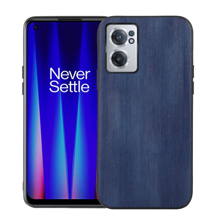 

For OnePlus Nord CE 2 5G Yellow Cow Texture PU Phone Case(Blue)