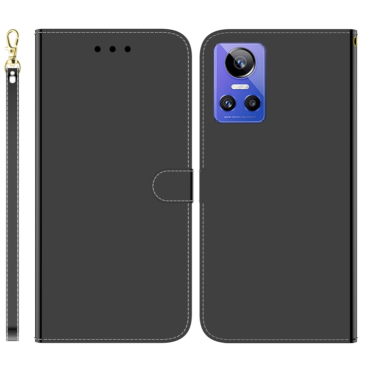 

For OPPO Realme GT Neo3 Imitated Mirror Surface Leather Phone Case(Black)