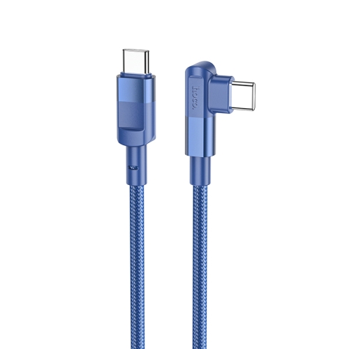 hoco U108 100W USB-C / Type-C to USB-C / Type-C PD Charging Data Cable, Cable Length:1.2m(Blue)