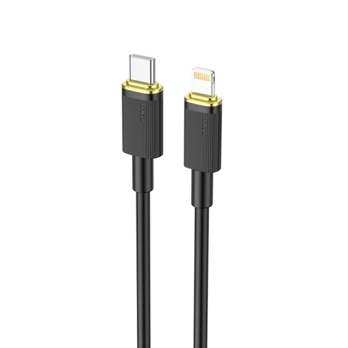 

hoco U109 20W USB-C / Type-C to 8 Pin PD Charging Data Cable, Cable Length:1.2m(Black)