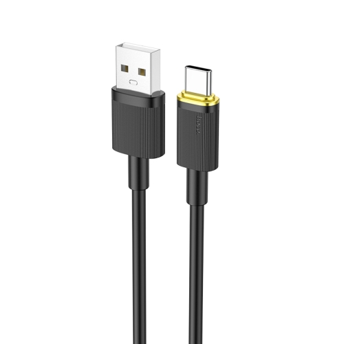 

hoco U109 3A USB to USB-C / Type-C Fast Charging Data Cable, Cable Length:1.2m(Black)