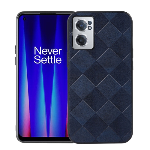 

For OnePlus Nord CE 2 5G Weave Plaid PU Phone Case(Blue)