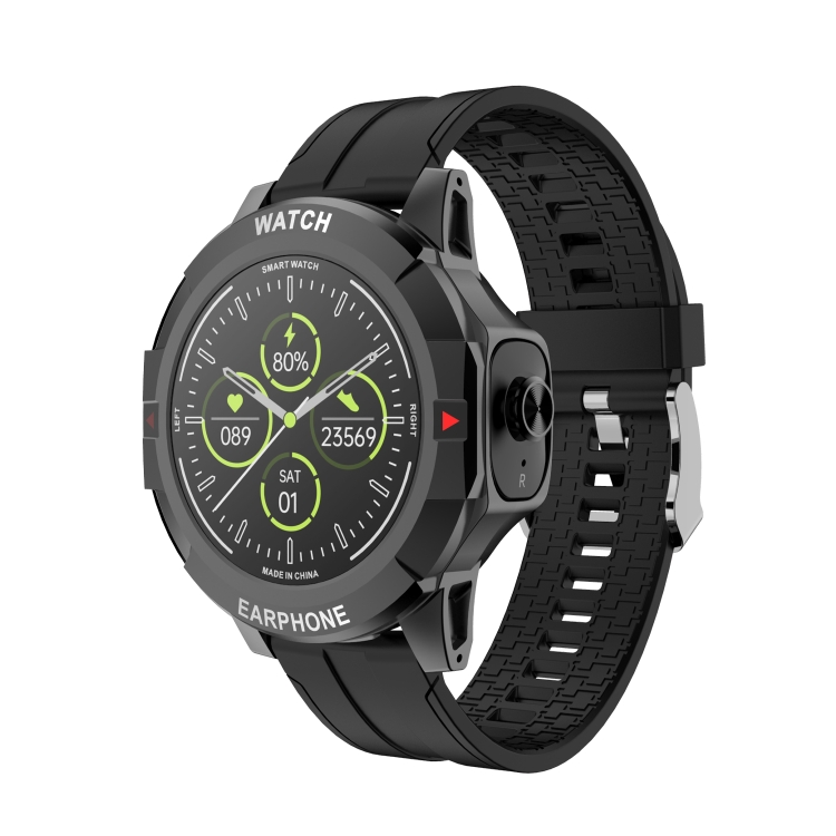 

HAMTOD N16 1.3 inch HD Screen Smart Earphone Watch, Support Bluetooth Call / Sleep Monitoring(Black)